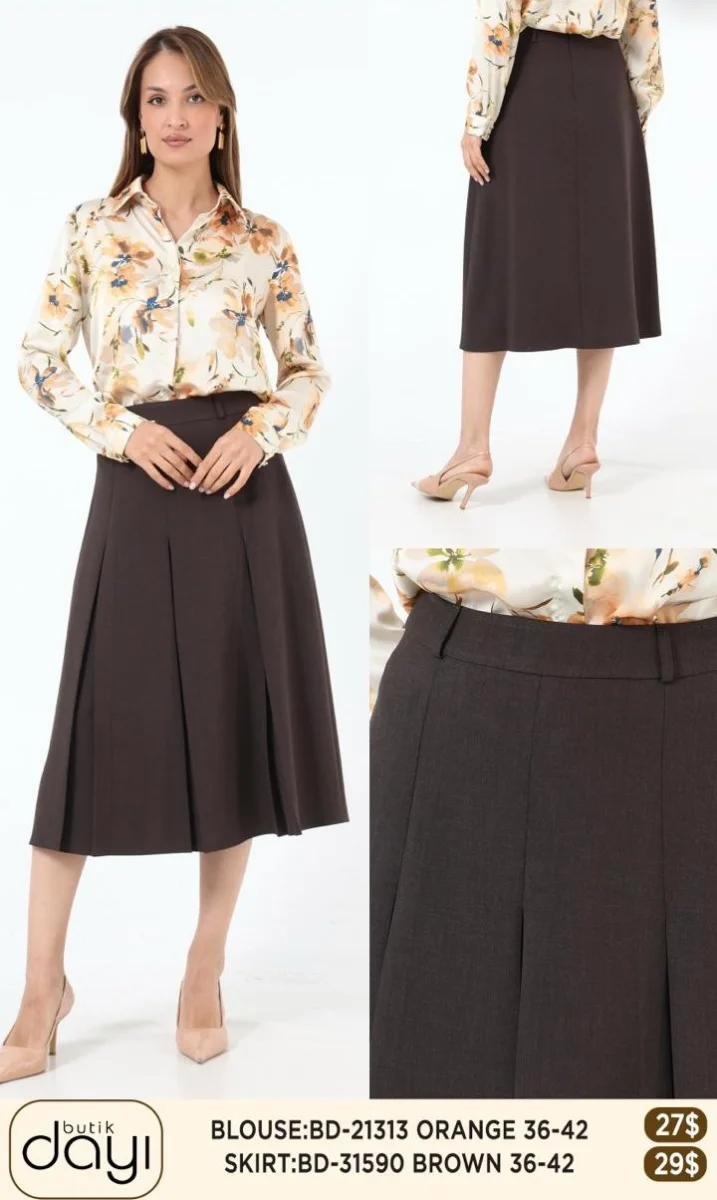 Юбка LA LUCE (Brown, модель BD31590) оптом