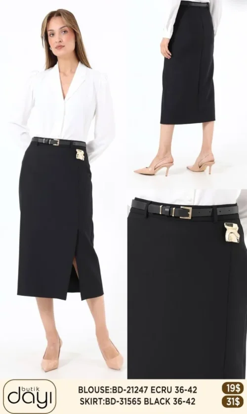 Юбка LA LUCE (Black, модель BD31565) оптом