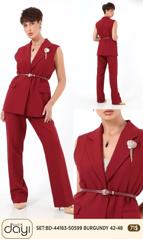 Костюмы и комплекты LA LUCE (Burgundy, модель BD-44163-50599) оптом