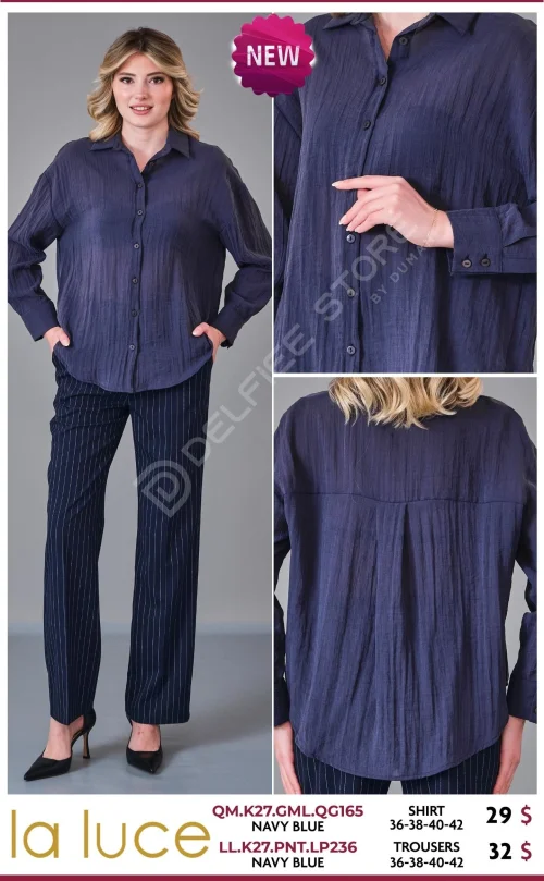 Брюки LA LUCE (Navy, модель LL.K27.PNT.LP236) оптом