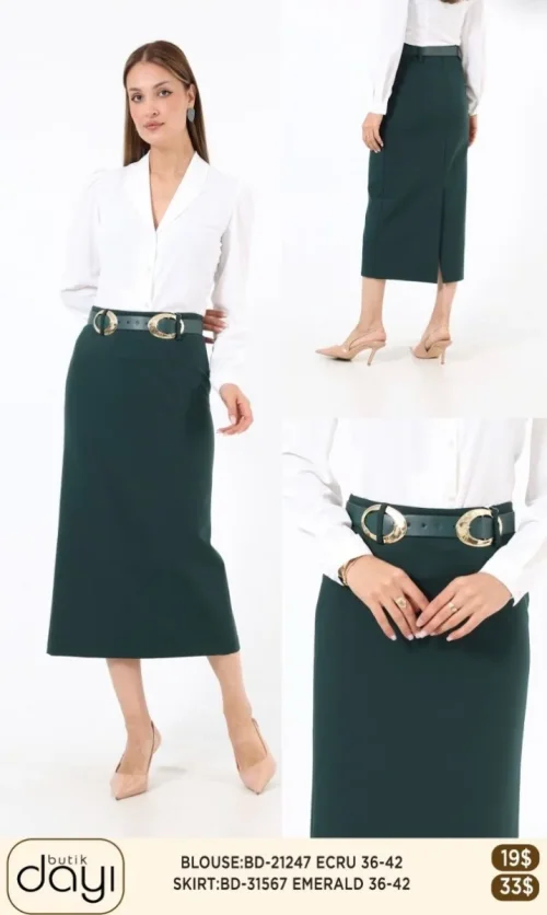 Юбка LA LUCE (Emerald, модель BD31567) оптом