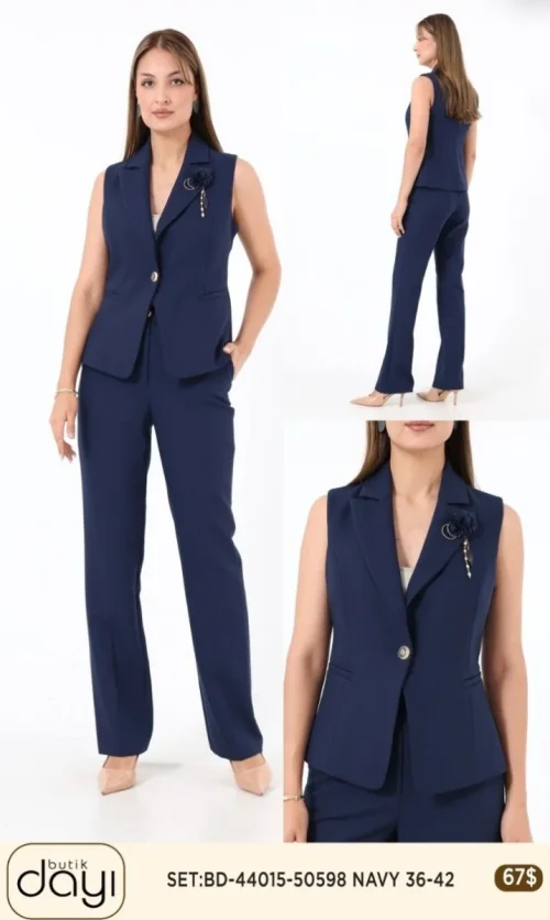 Костюмы и комплекты LA LUCE (Navy, модель 44015) оптом