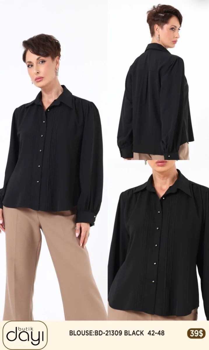 Блузка LA LUCE (Black, модель BD21309) оптом