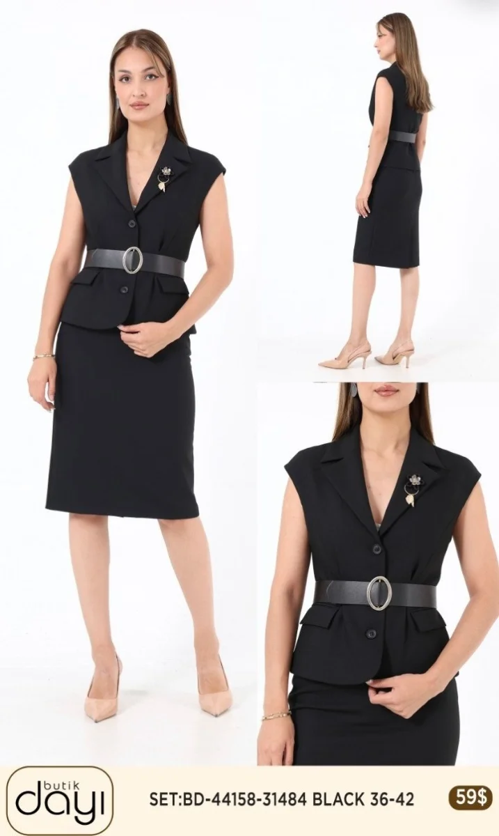 Костюмы и комплекты LA LUCE (Black, модель 44158) оптом