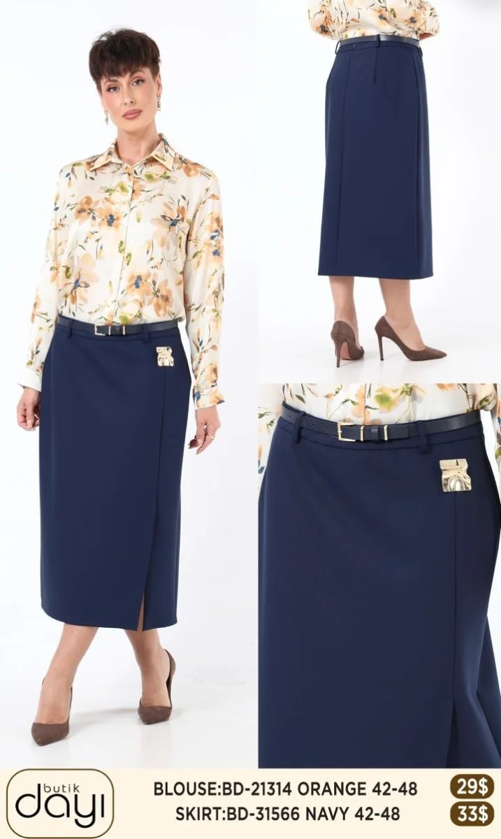 Юбка LA LUCE (Navy, модель BD31566) оптом