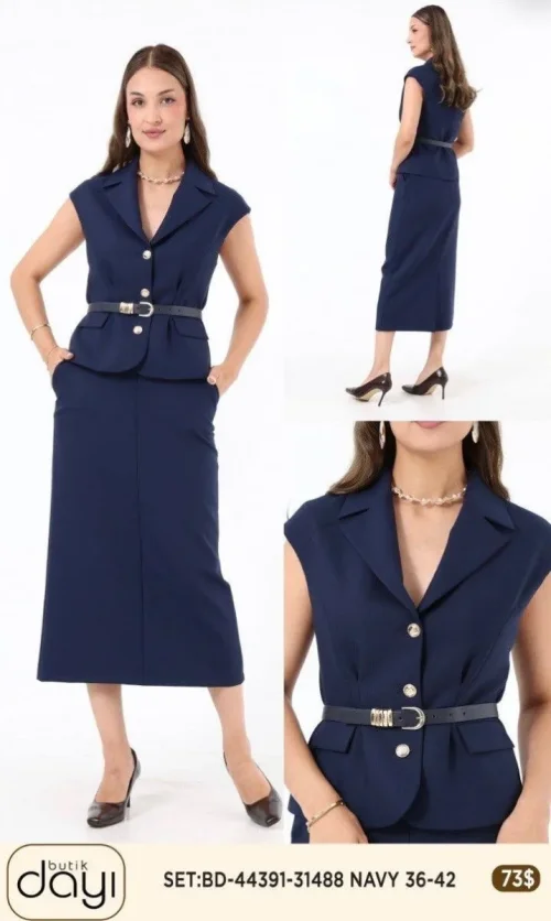 Костюмы и комплекты LA LUCE (Navy, модель 44391) оптом