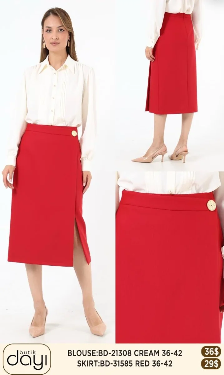 Юбка LA LUCE (Red, модель BD31585) оптом