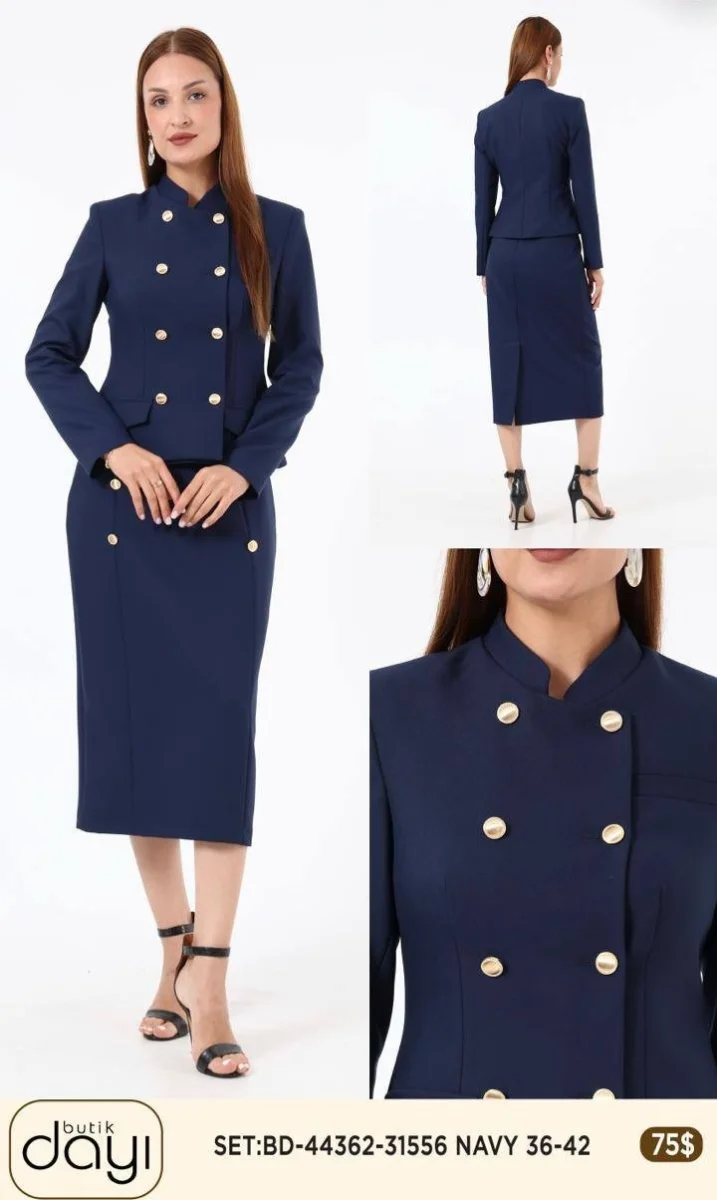 Костюмы и комплекты LA LUCE (Navy, модель 44362) оптом