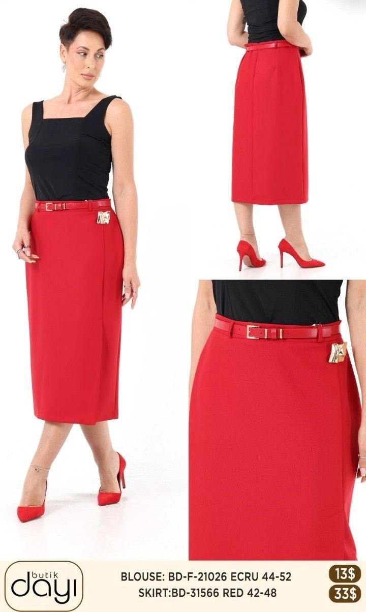 Юбка LA LUCE (Red, модель BD31566) оптом