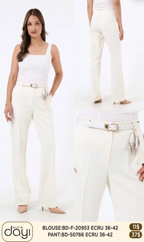 Брюки LA LUCE (Cream, модель 50766) оптом