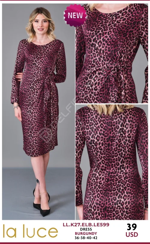 Платье LA LUCE (Burgundy, модель LL.K27.ELB.LE599) оптом