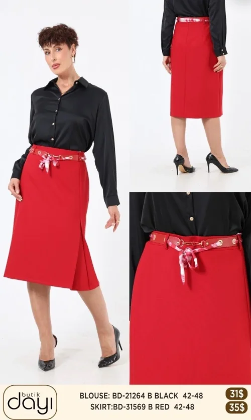 Юбка LA LUCE (Red, модель BD31569) оптом