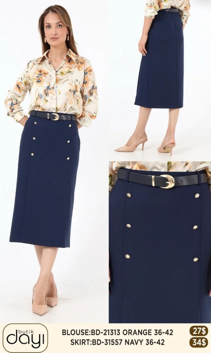 Юбка LA LUCE (Navy, модель 31557) оптом