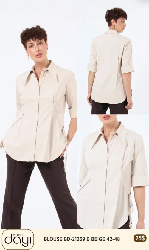 Блузка LA LUCE (Beige, модель BD21269) оптом