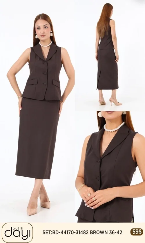 Костюмы и комплекты LA LUCE (Brown, модель BD-44170-31482) оптом