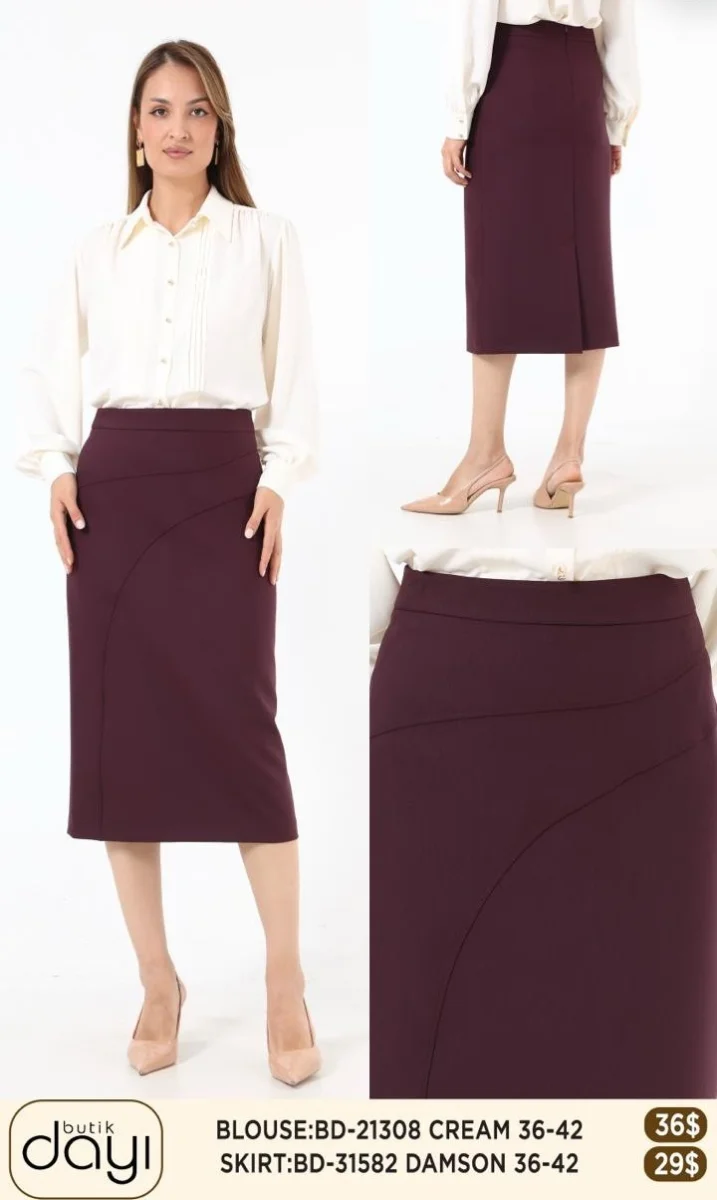 Юбка LA LUCE (Cream, модель BD31582) оптом