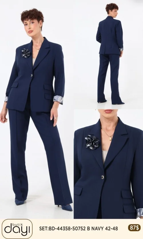 Костюмы и комплекты LA LUCE (Navy, модель 44358) оптом