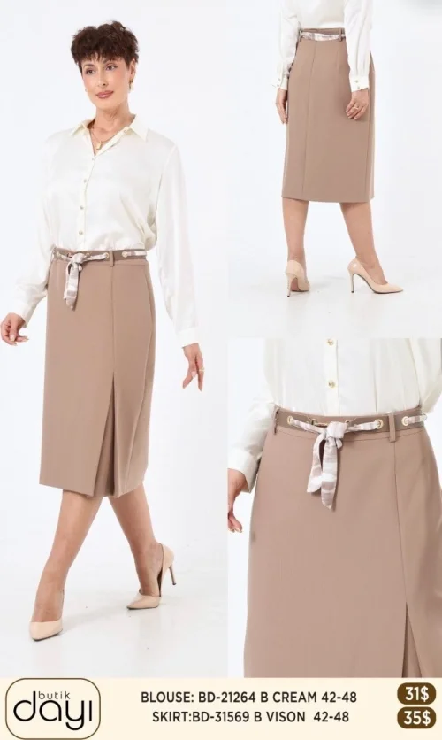 Юбка LA LUCE (Beige, модель 31569) оптом