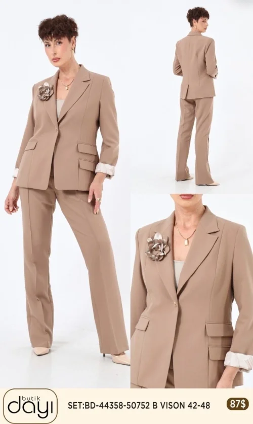 Костюмы и комплекты LA LUCE (Beige, модель 44358) оптом