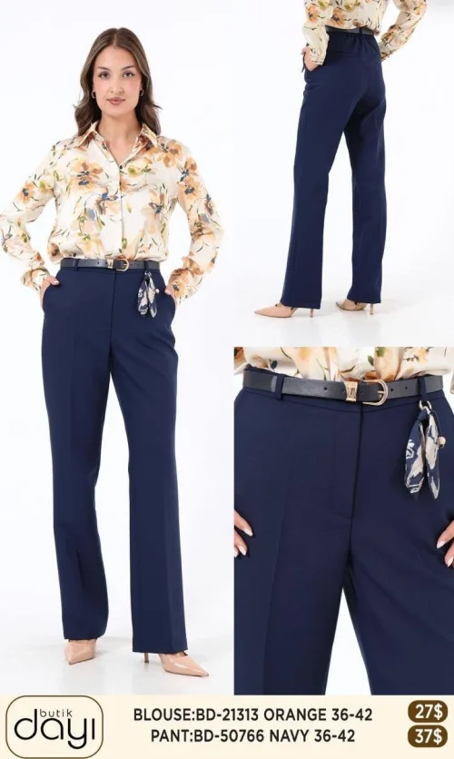 Брюки LA LUCE (Navy, модель 50766) оптом