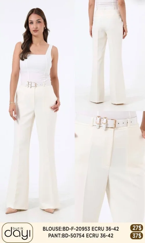 Брюки LA LUCE (Cream, модель 50754) оптом