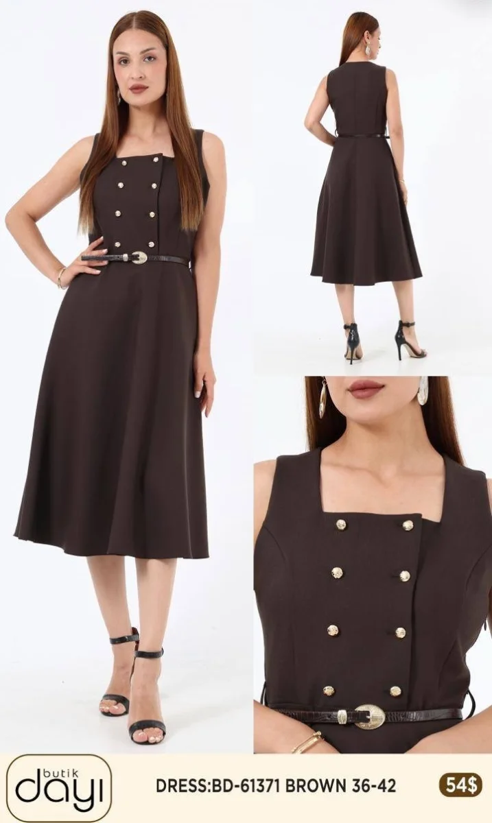 Платье LA LUCE (Brown, модель BD61371) оптом