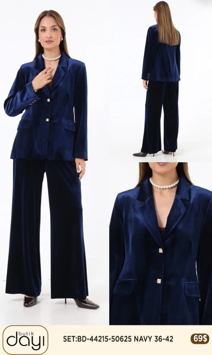 Костюмы и комплекты LA LUCE (Navy, модель 44215) оптом