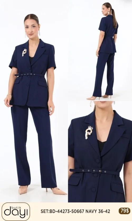 Костюмы и комплекты LA LUCE (Navy, модель 44273) оптом