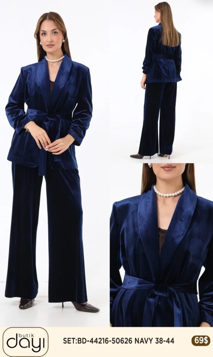 Костюмы и комплекты LA LUCE (Navy, модель 44216) оптом