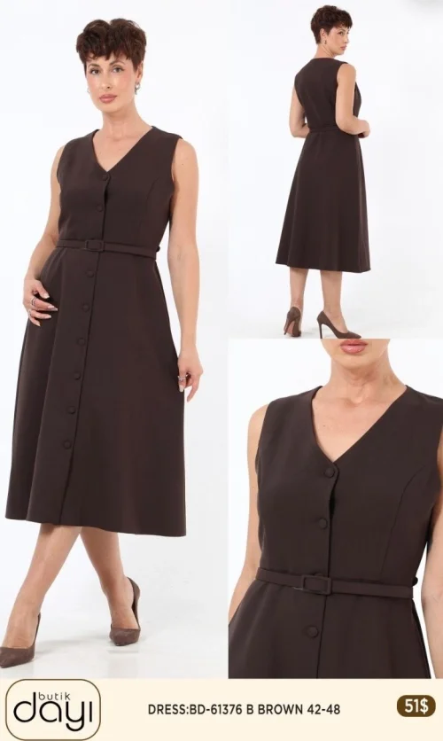 Платье LA LUCE (Brown, модель BD61376) оптом