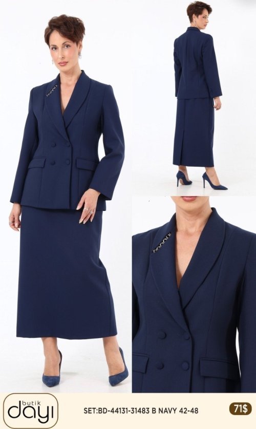 Костюмы и комплекты LA LUCE (Navy, модель 44131) оптом