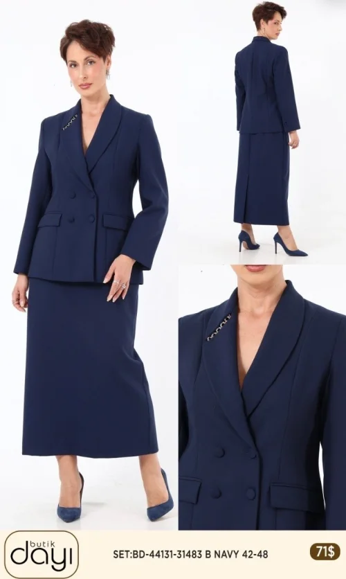 Костюмы и комплекты LA LUCE (Navy, модель 44131) оптом