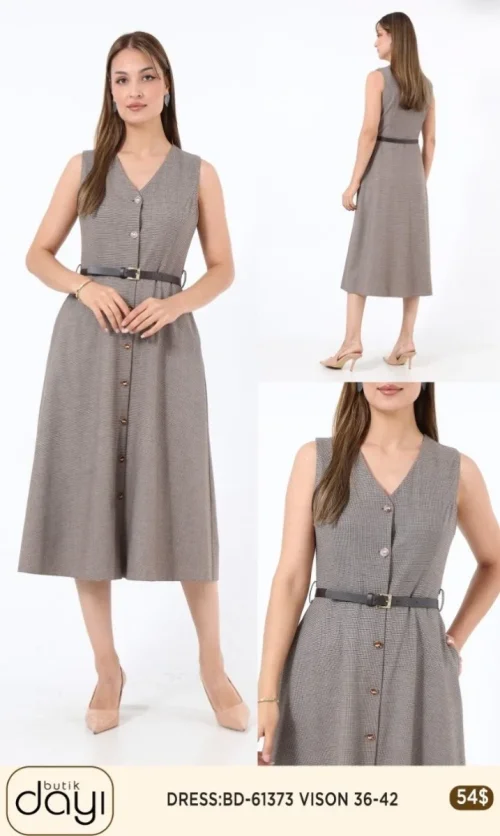 Платье LA LUCE (Beige, модель 61373) оптом