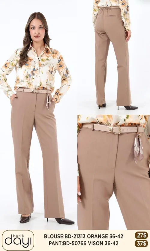 Брюки LA LUCE (Beige, модель BD-50766) оптом