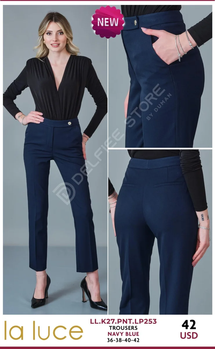 Брюки LA LUCE (Navy, модель LL.K27.PNT.LP253) оптом