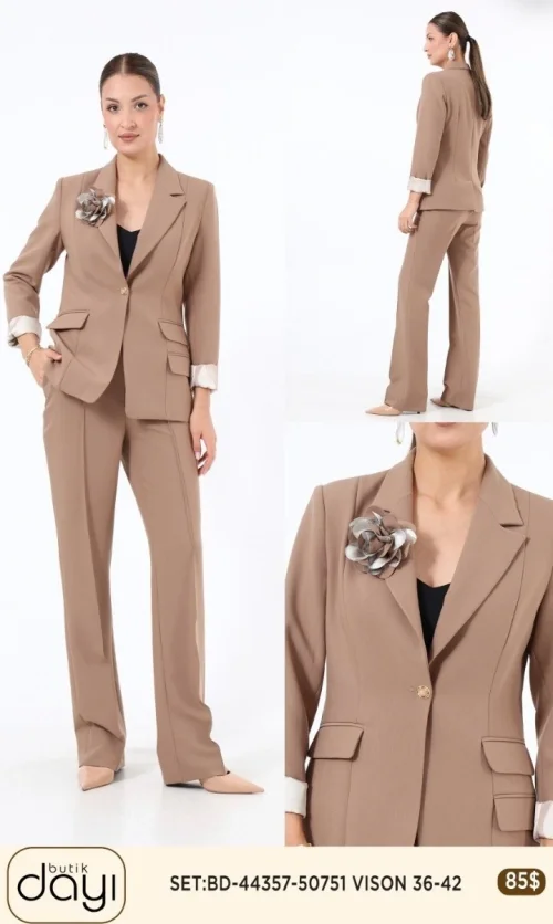 Костюмы и комплекты LA LUCE (Beige, модель 44357) оптом