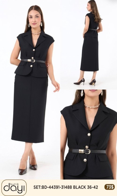Костюмы и комплекты LA LUCE (Black, модель BD-44391-31488) оптом