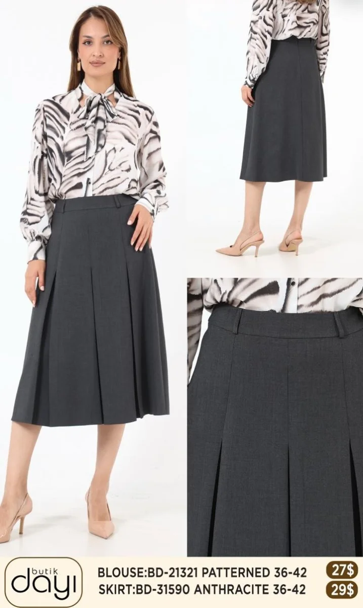 Блузка LA LUCE (Dark gray, модель BD21321) оптом