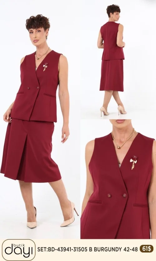 Костюмы и комплекты LA LUCE (Burgundy, модель BD-43941-31505) оптом