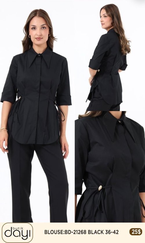 Блузка LA LUCE (Black, модель BD-21268) оптом