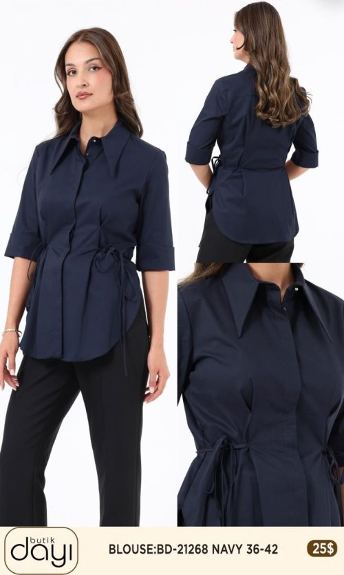 Блузка LA LUCE (Navy, модель BD-21268) оптом
