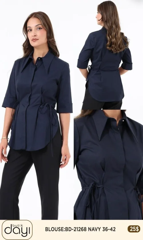 Блузка LA LUCE (Navy, модель BD-21268) оптом