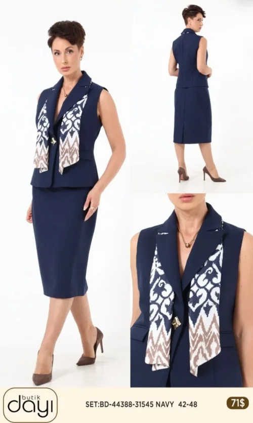 Костюмы и комплекты LA LUCE (Navy, модель 44388) оптом