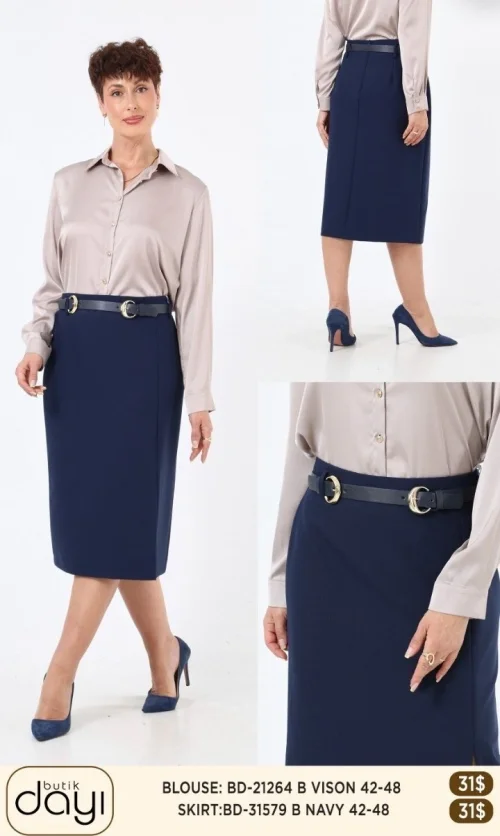 Юбка LA LUCE (Navy, модель 31579) оптом