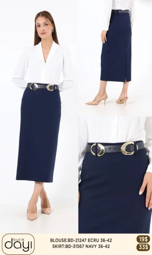 Юбка LA LUCE (Navy, модель BD31567) оптом