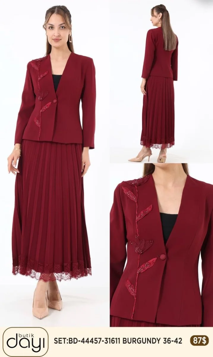 Костюмы и комплекты LA LUCE (Burgundy, модель 44457) оптом