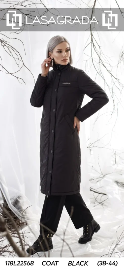 Пальто LASAGRADA (Black, модель L22568) оптом