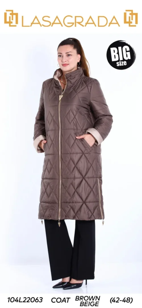Пальто LASAGRADA (Beige, модель L22063) оптом