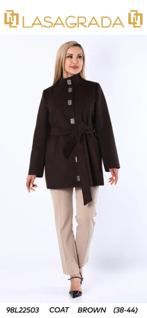 Пальто LASAGRADA (Brown, модель L22503) оптом