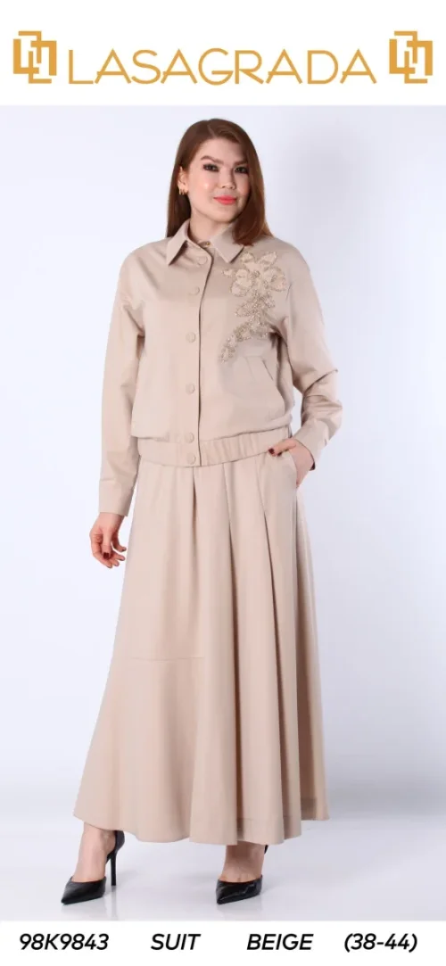 Костюмы и комплекты LASAGRADA (Beige, модель K9843) оптом